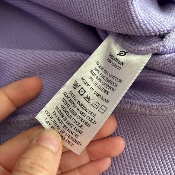 Peloton Lavender Crewneck Sweater size small - Picture 5 of 7